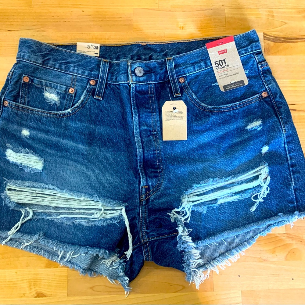 Levi’s Distressed Shorts